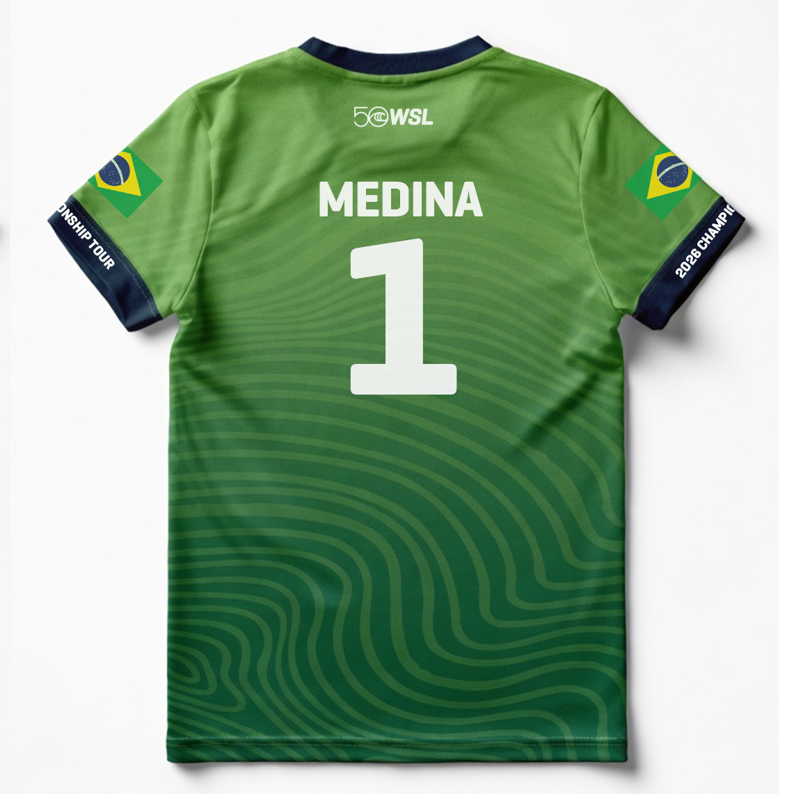 Championship Tour Fan Jersey 2026 Gabriel Medina Green Back
