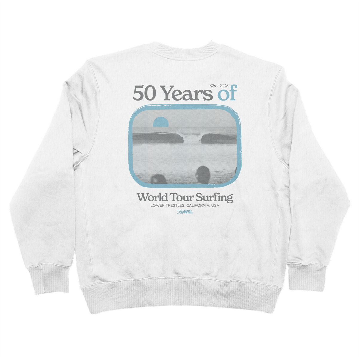 U*S様 XL LEAGUE 01 / LS / CTPL. TWILL WHI WSL 50 Years In The Making Lower Trestles Oversized Crew