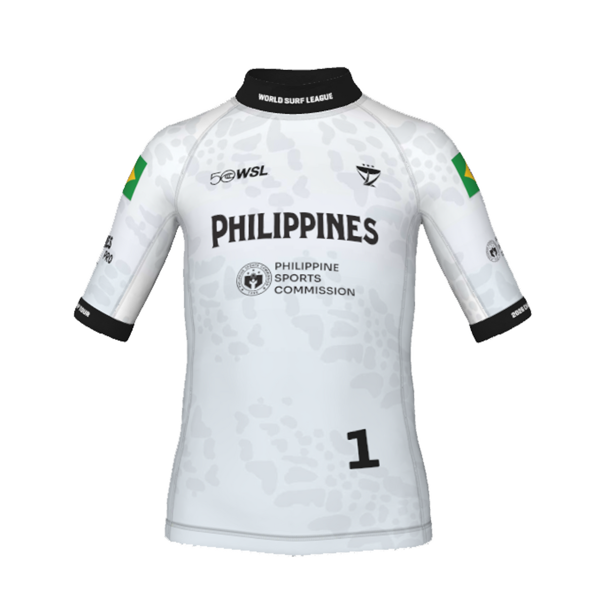 Gabriel Medina Official Comp Jersey - 2026 Philippines Pro - Youth - White Front