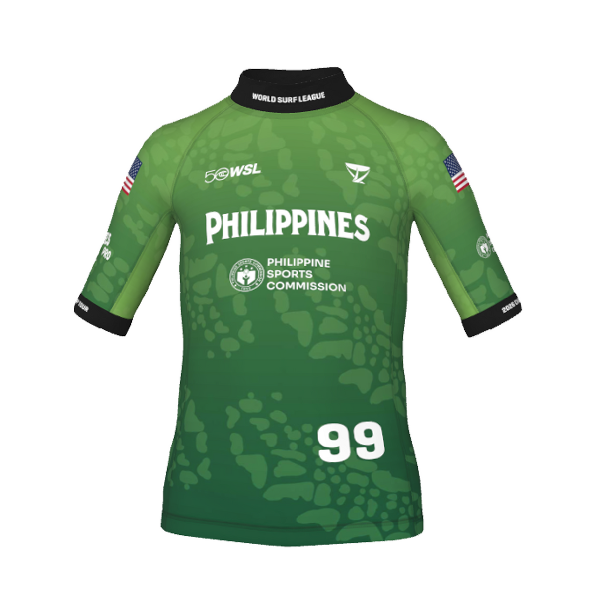 Griffin Colapinto Official Comp Jersey - 2026 Philippines Pro - Youth - Green Front