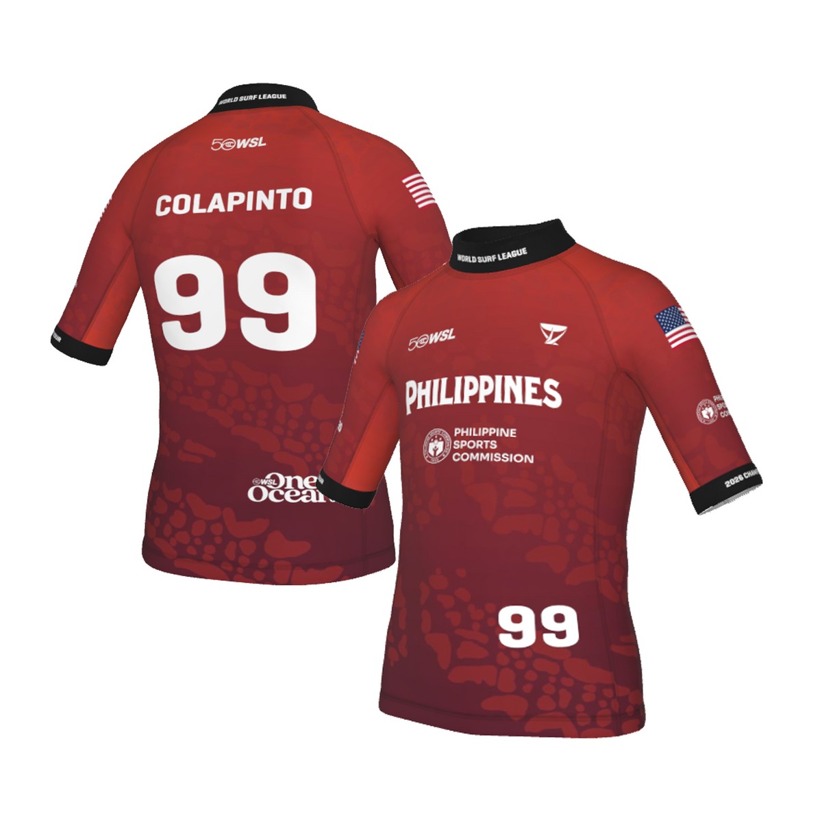 Griffin Colapinto Official Comp Jersey - 2026 Philippines Pro - Youth - Red
