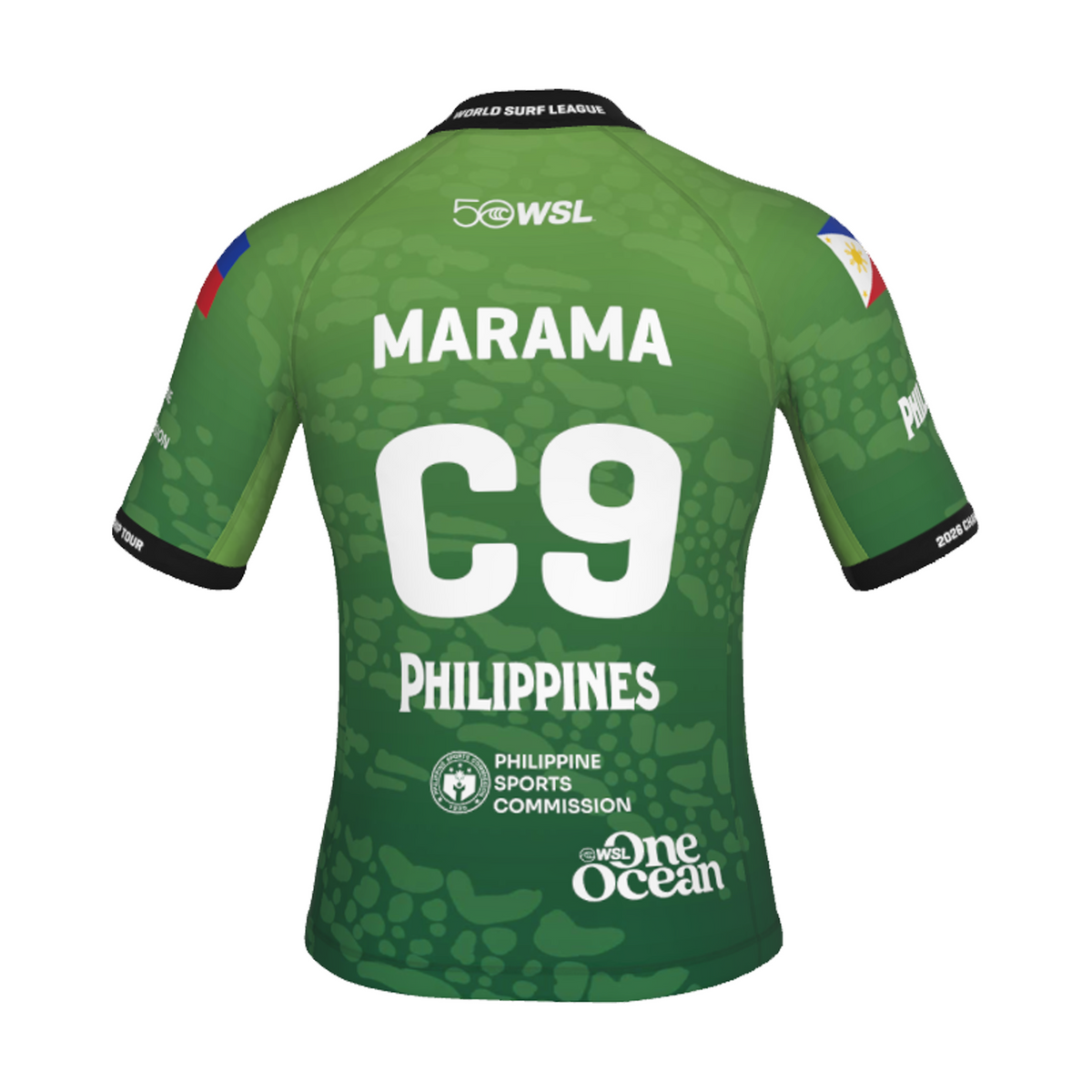 John Mark "Marama" Tokong Official Comp Jersey - 2026 Philippines Pro - Green Back