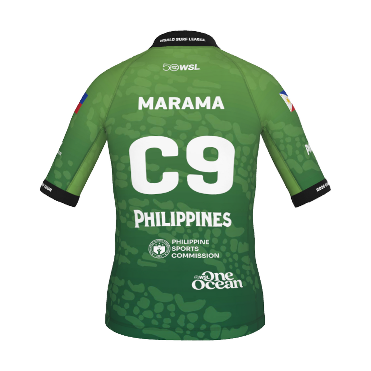 John Mark "Marama" Tokong Official Comp Jersey - 2026 Philippines Pro - Youth - Green Back