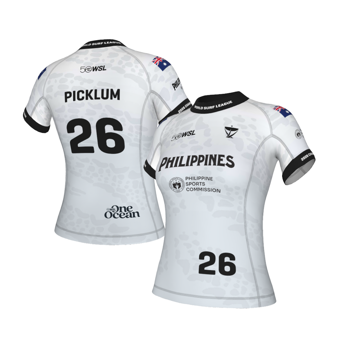 Molly Picklum Official Comp Jersey - 2026 Philippines Pro - White