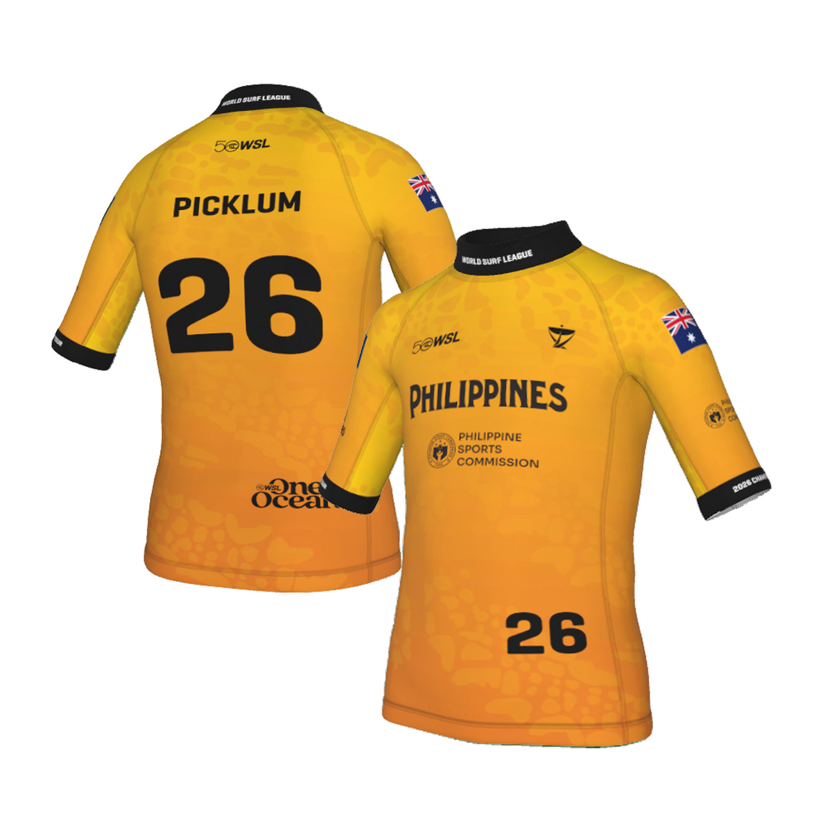 Molly Picklum Official Comp Jersey - 2026 Philippines Pro - Youth - Yellow