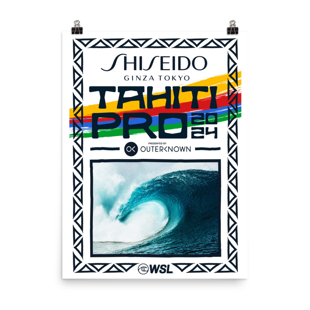 2024 Tahiti Pro Official Poster World Surf League