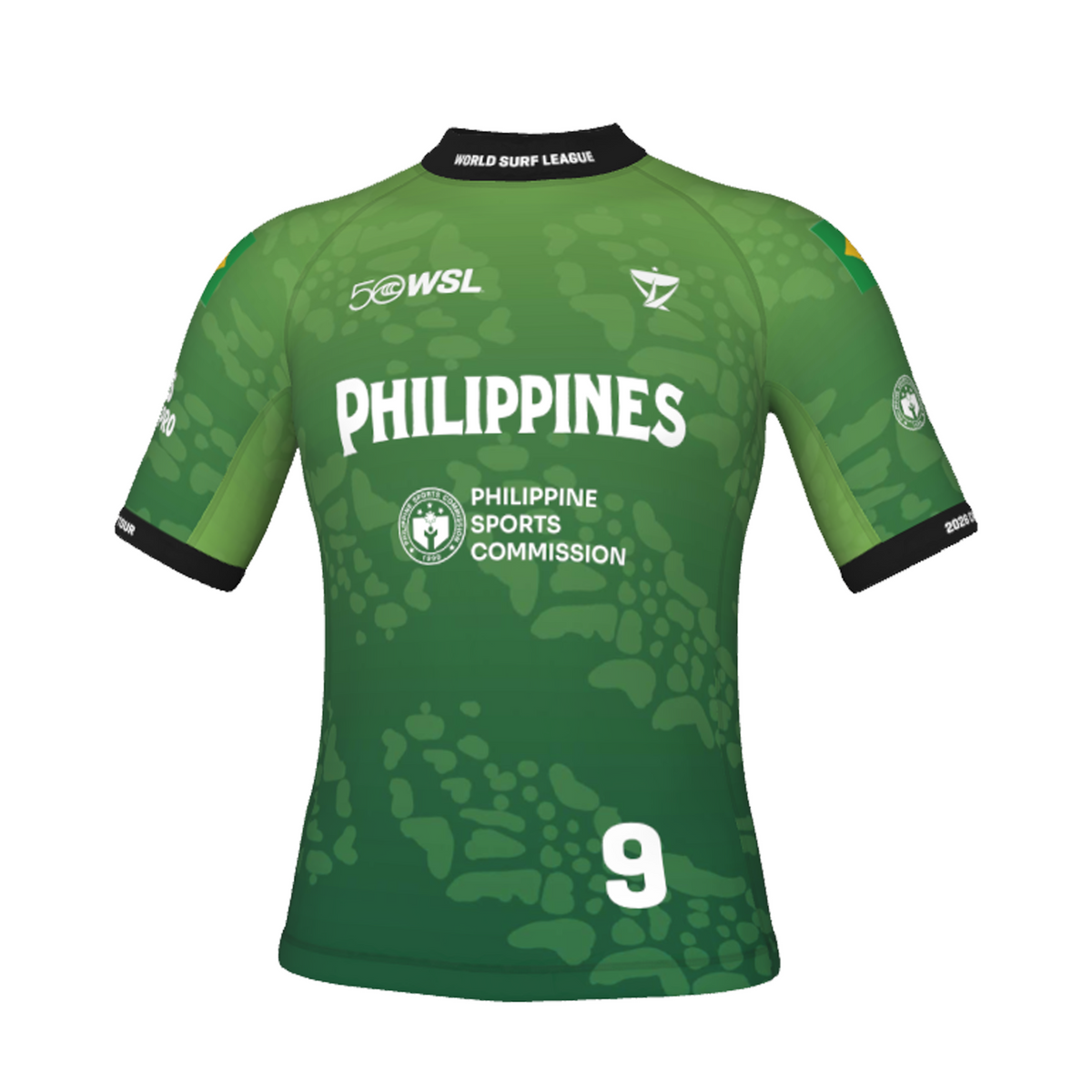 Yago Dora Official Comp Jersey - 2026 Philippines Pro - Green Front
