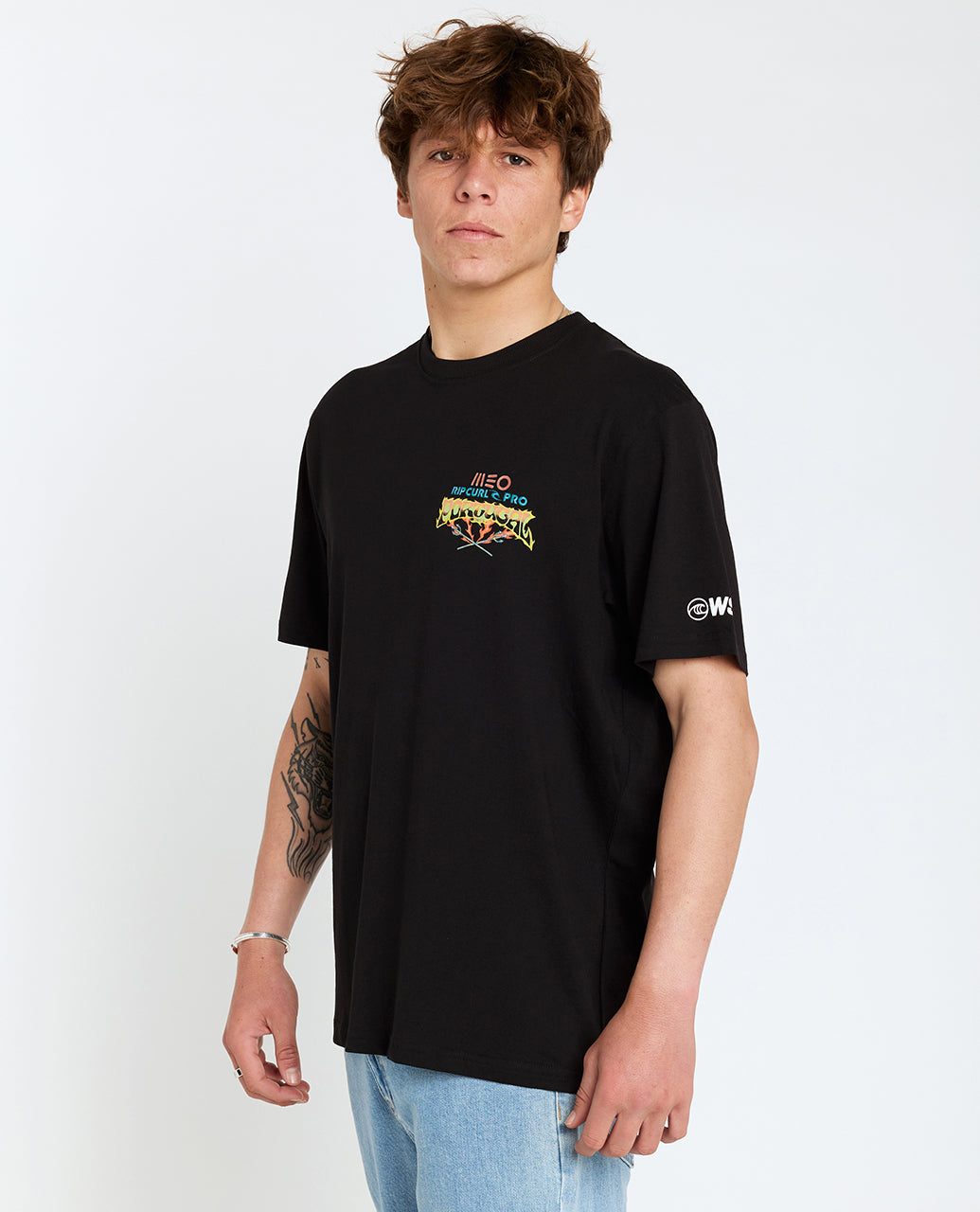 2025 MEO Rip Curl Pro Portugal Official Tee (Black) – World Surf