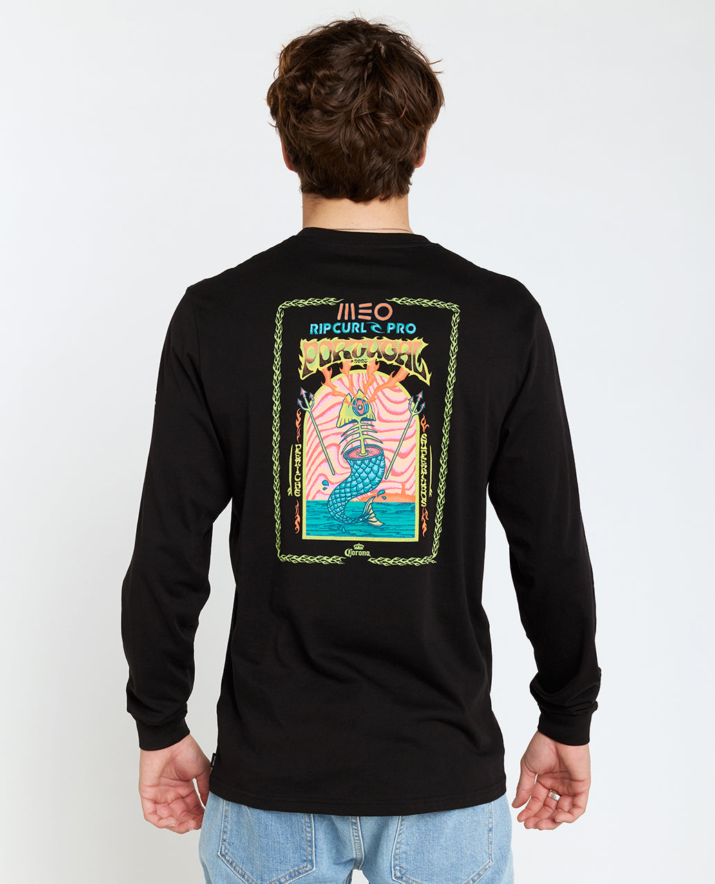 2025 MEO Rip Curl Pro Portugal Long Sleeve Tee (Black) – World