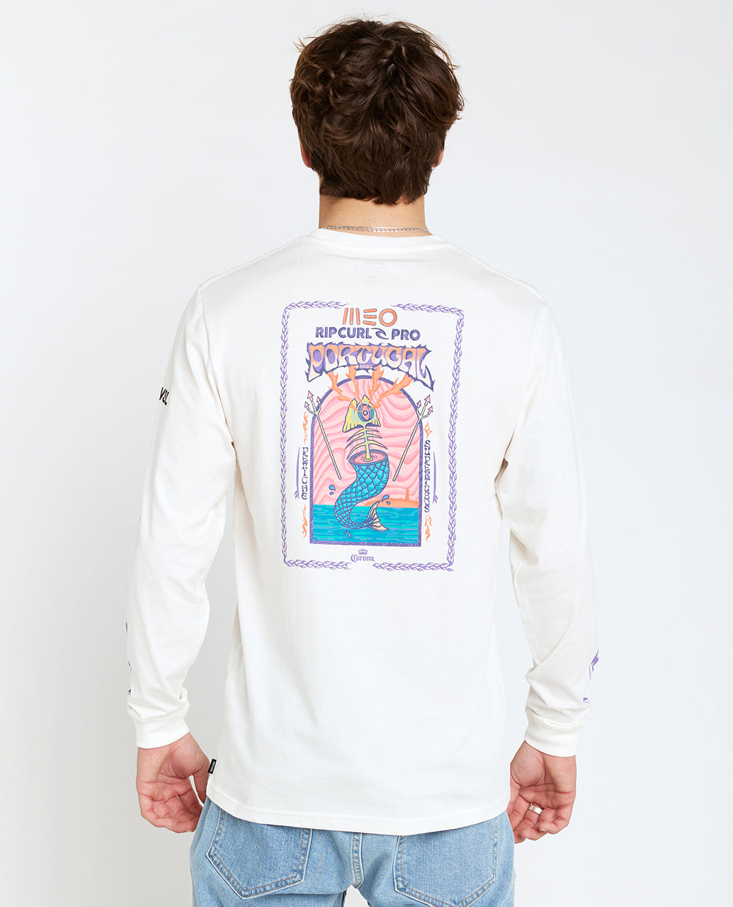 2025 MEO Rip Curl Pro Portugal Long Sleeve Tee (White) – World