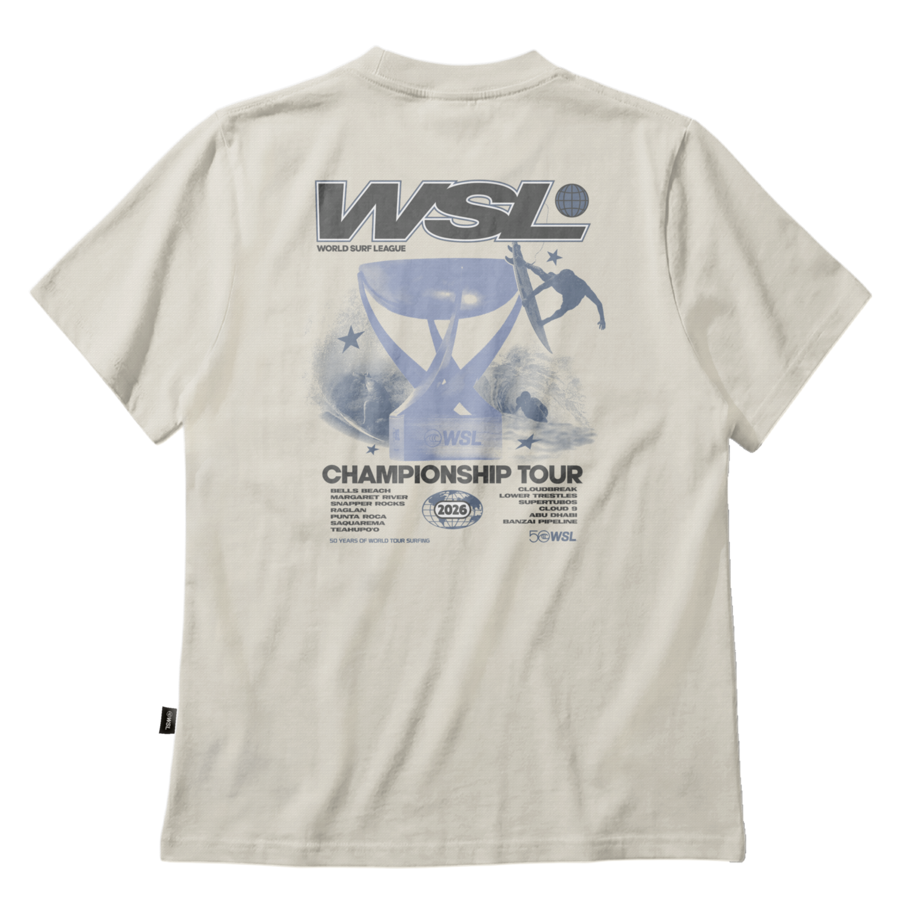 トップス ART EXPANSION TEE WORLD CHAMPIONSHIP Championship Tour 2026 Vintage Tee - Unisex - Drop 02 – World Surf
