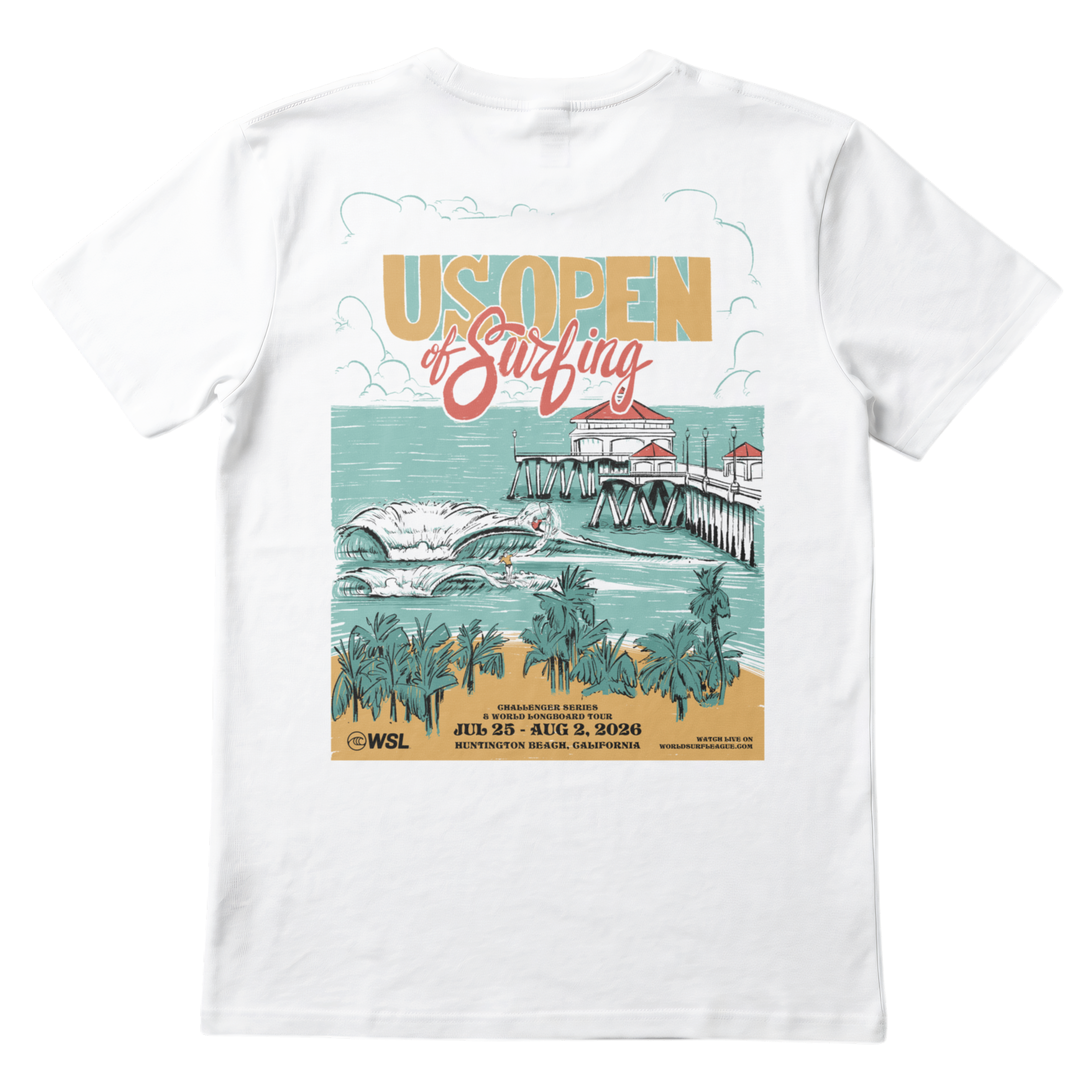 2026 Lexus US Open Poster Tee - Unisex – World Surf League