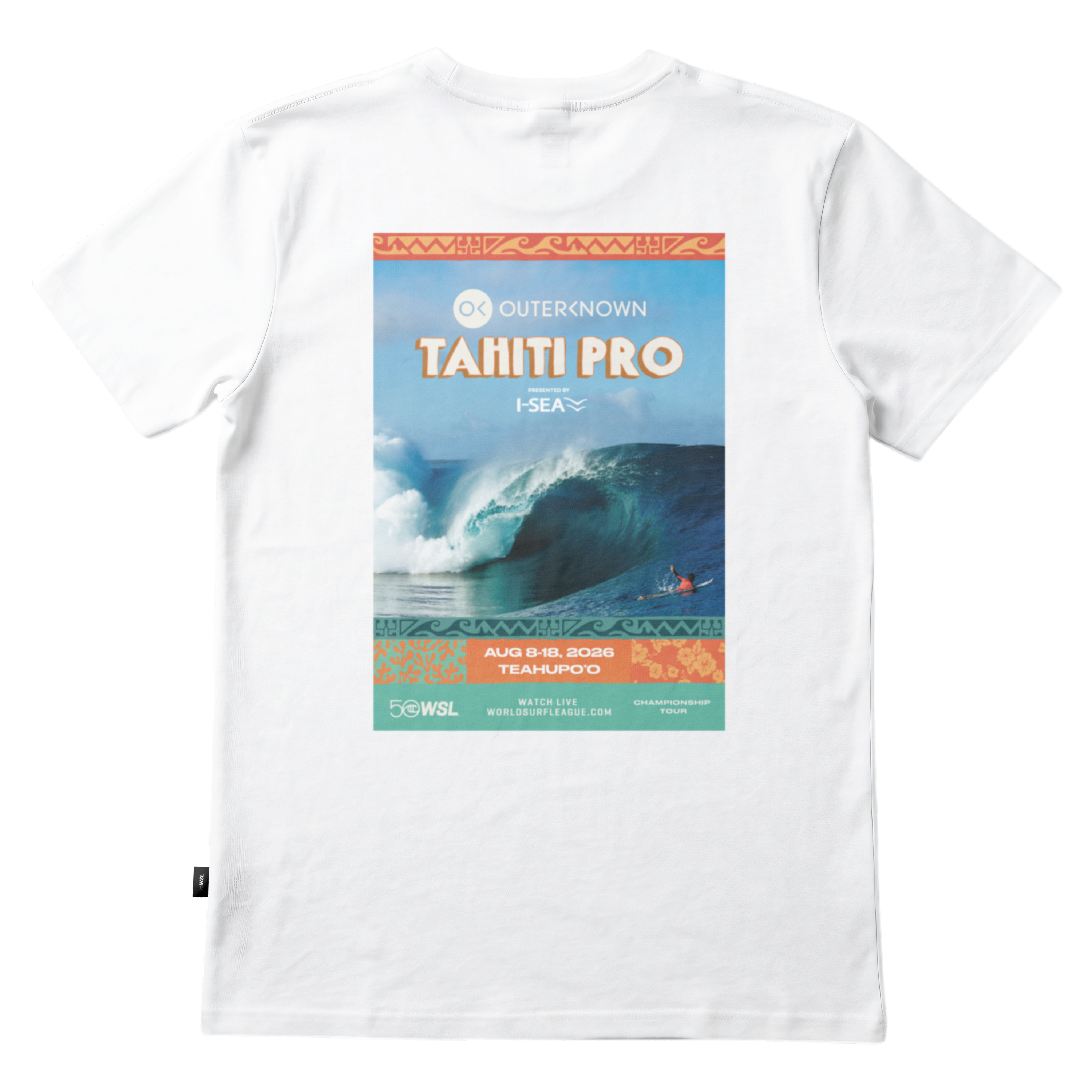 2026 Tahiti Pro Event Poster Organic Tee - Unisex – World Surf League