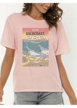 画像をギャラリービューアに読み込む, 2025 Gold Coast Pro Women's Poster Tee (Dusty Rose)