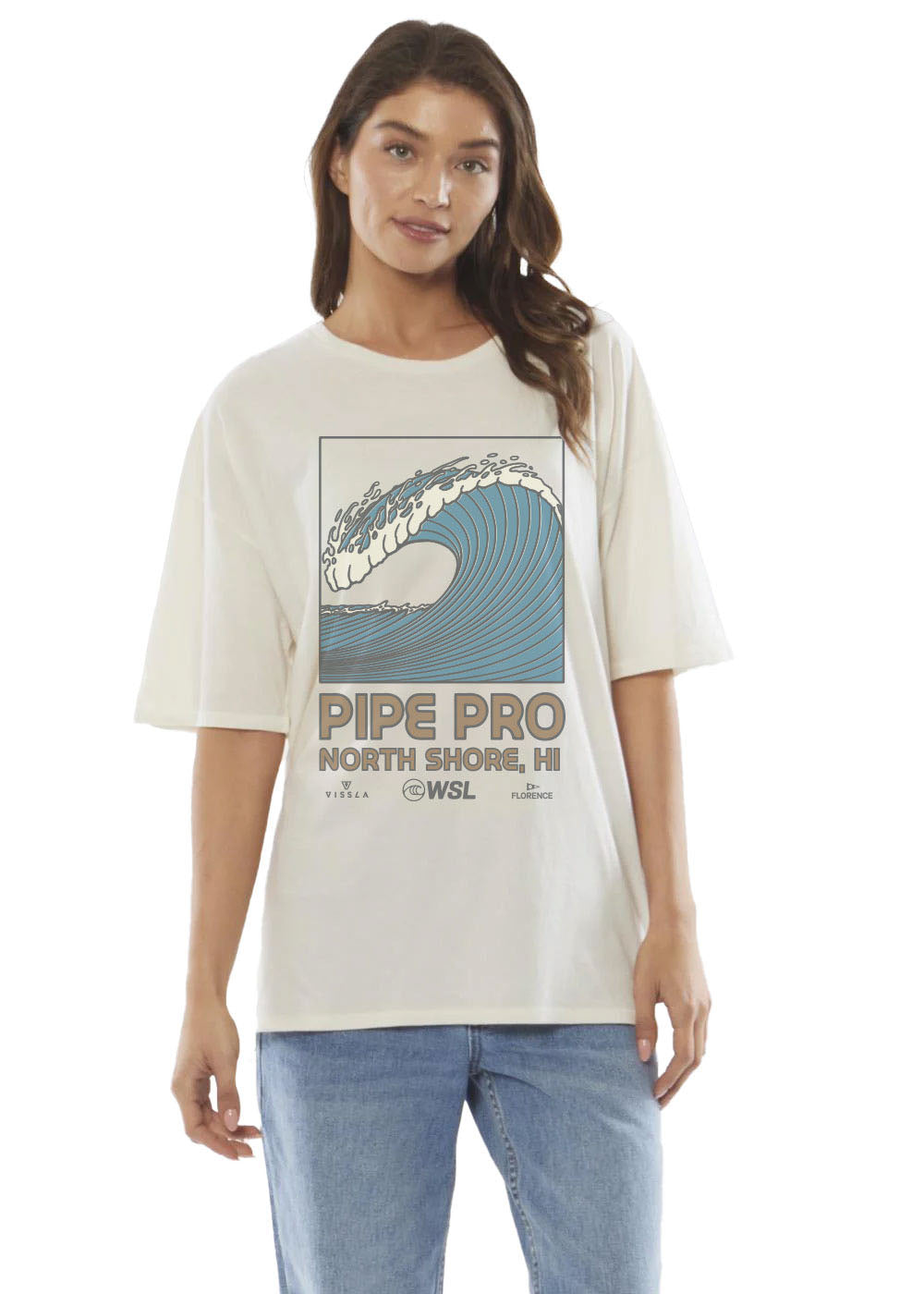 2025 Pipe Pro Ehukai Womens Tee (Vintage White)