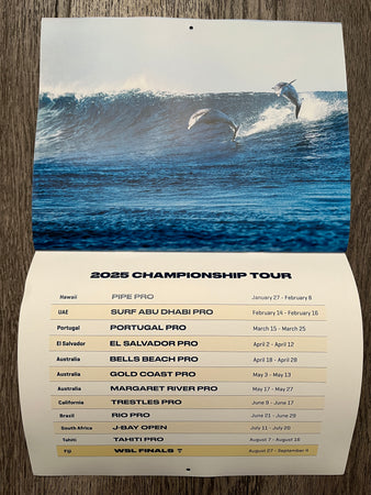 Official 2025 Championship Tour Wall Calendar