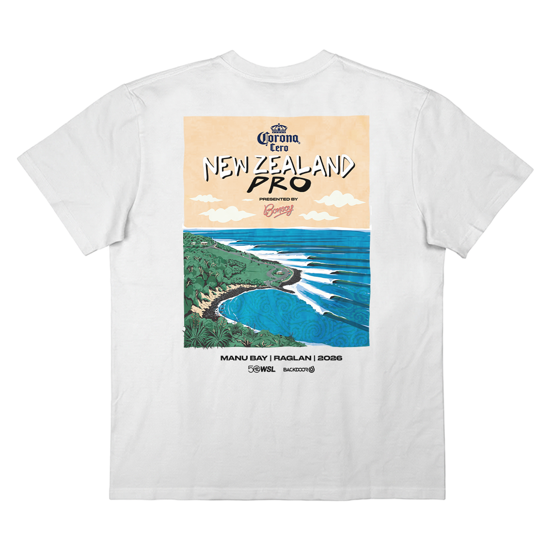 2026 New Zealand Pro Poster Tee - Mens – World Surf League
