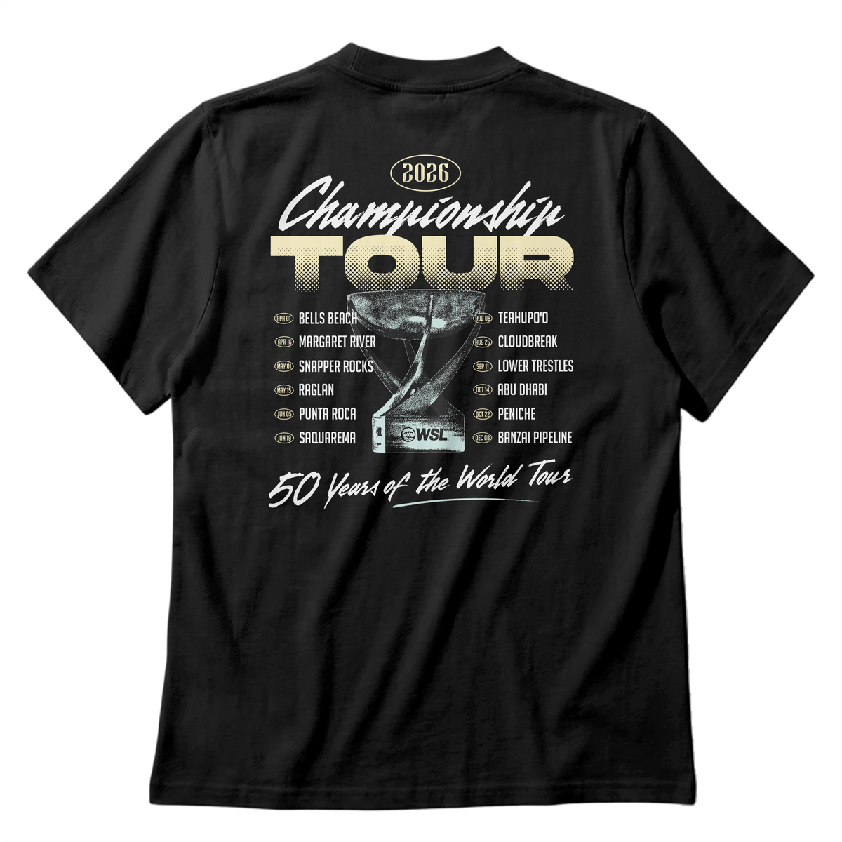 Championship Tour 2026 Vintage Tee - Mens – World Surf League