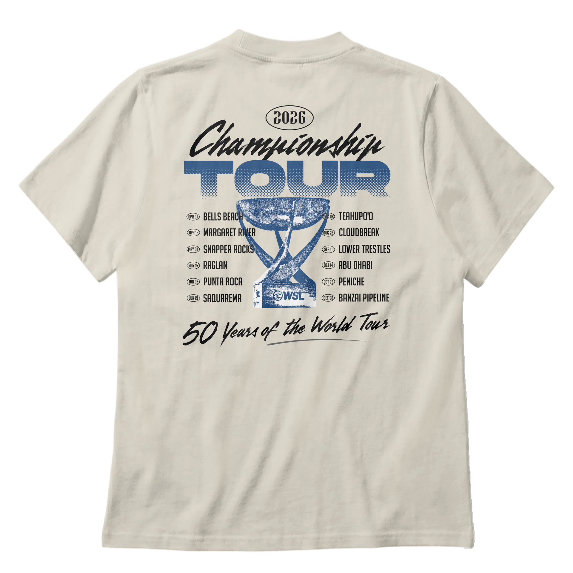 Championship Tour 2026 Vintage Tee - Mens – World Surf League