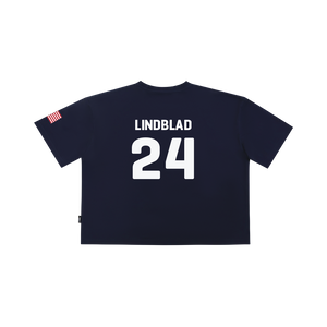 2025 Official Sawyer Lindblad Crop Jersey Tee