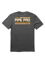 Carregar imagem no visualizador da galeria, 2025 Pipe Pro Tee Stacked Tee (Black Heather)