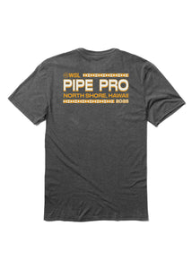 2025 Pipe Pro Tee Stacked Tee (Black Heather)