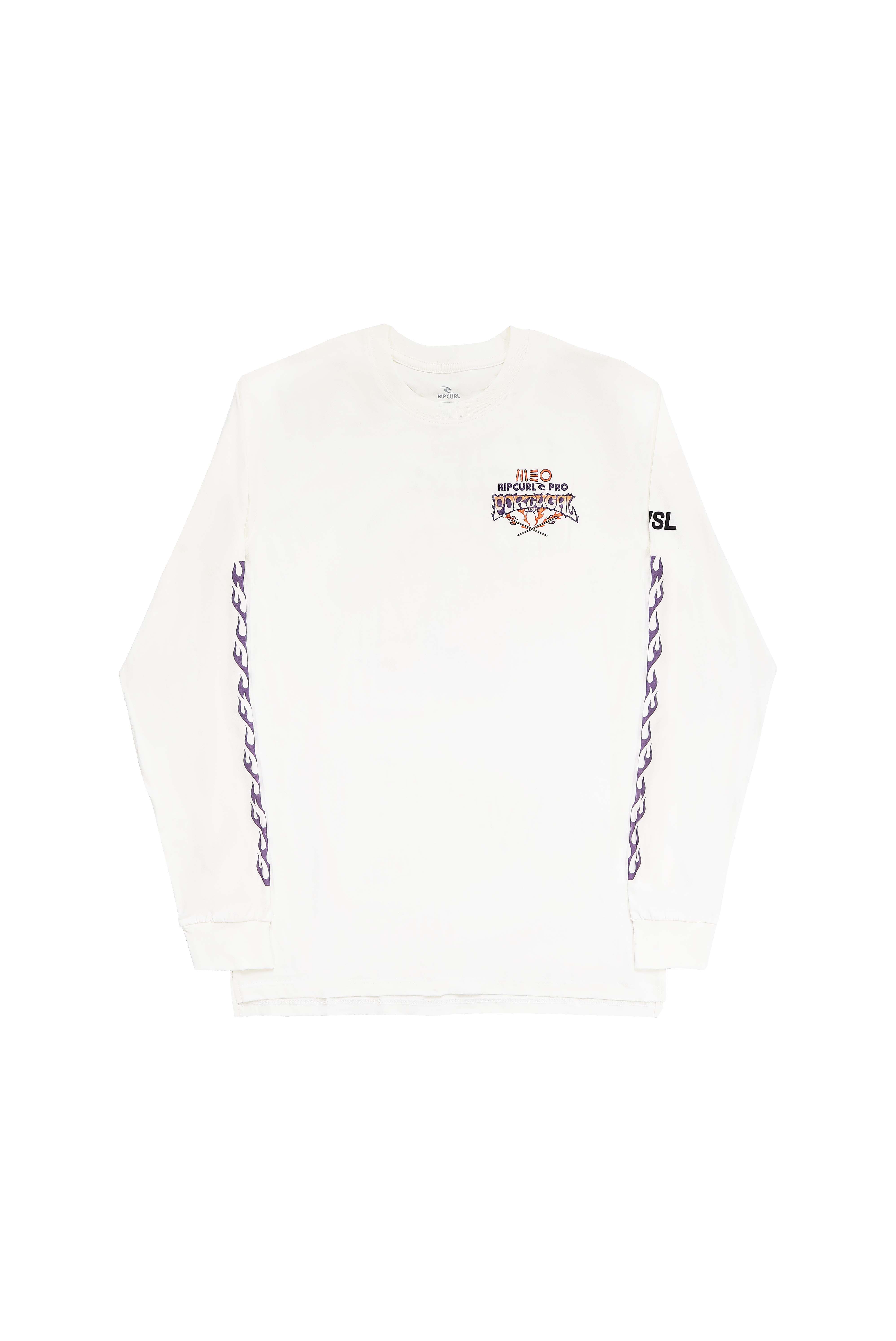 2025 MEO Rip Curl Pro Portugal Long Sleeve Tee (White) – World