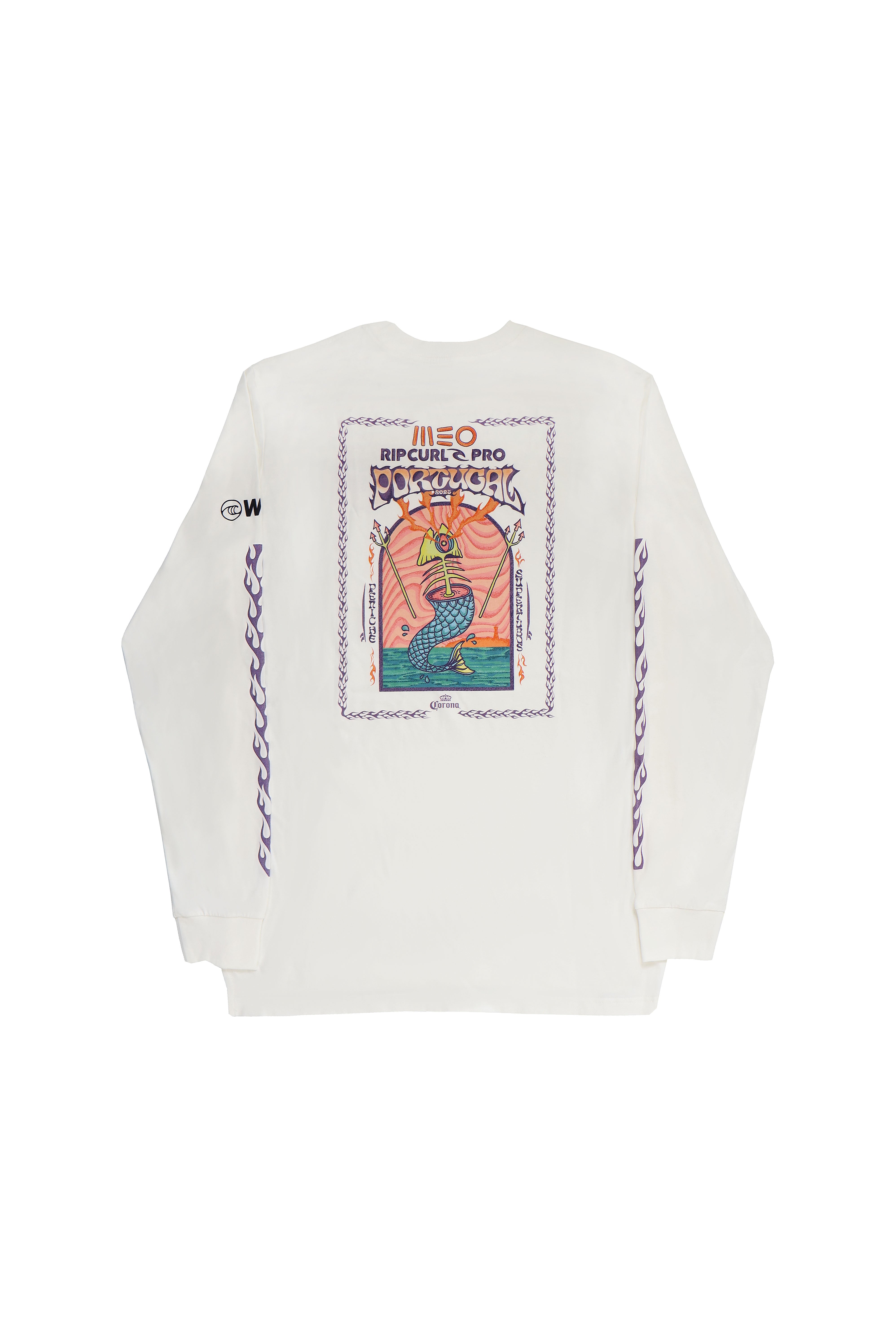 2025 MEO Rip Curl Pro Portugal Long Sleeve Tee (White) – World