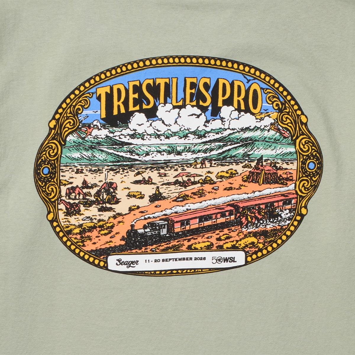 Seager x WSL Trestles Pro Tee Desert Green – World Surf League