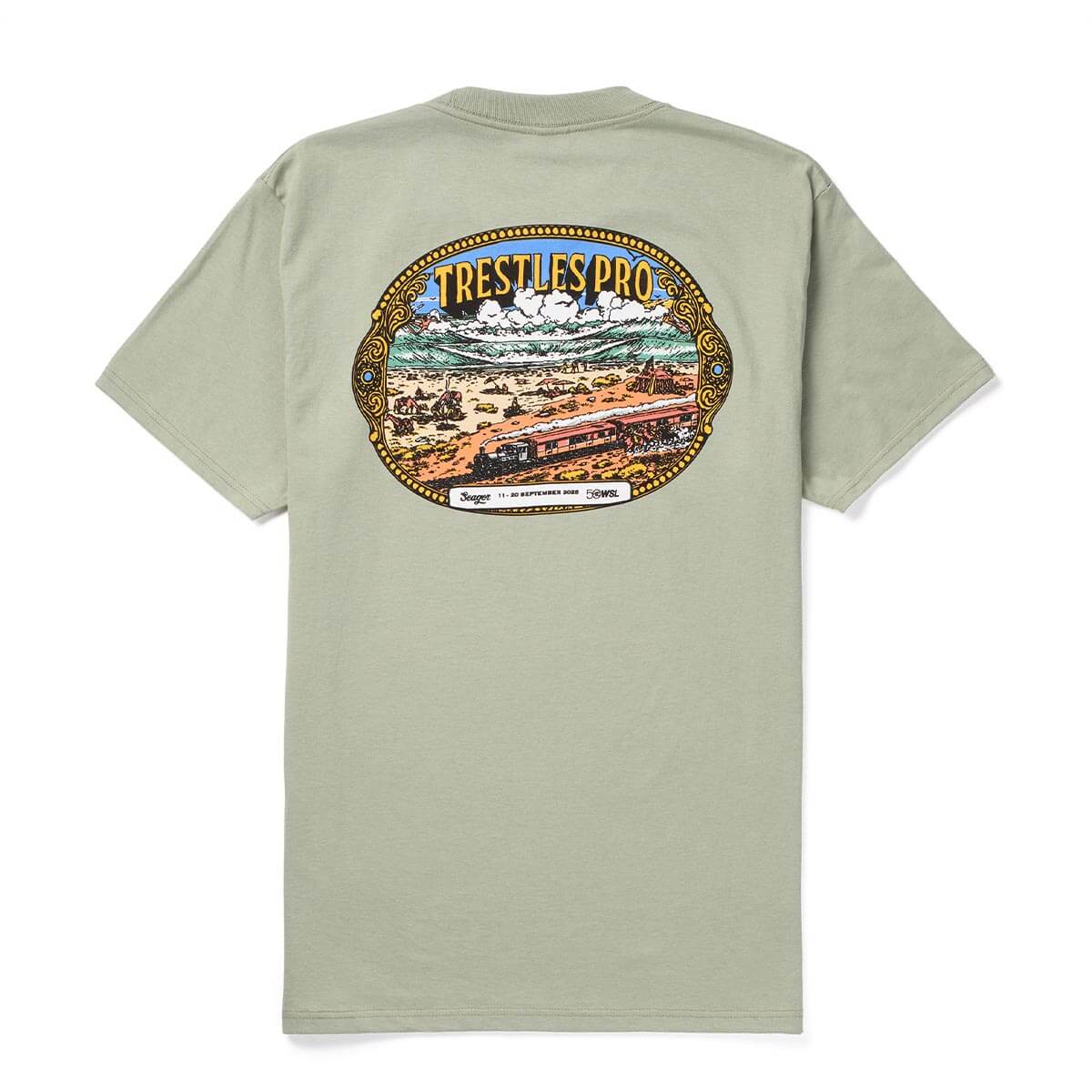 Seager x WSL Trestles Pro Tee Desert Green – World Surf League