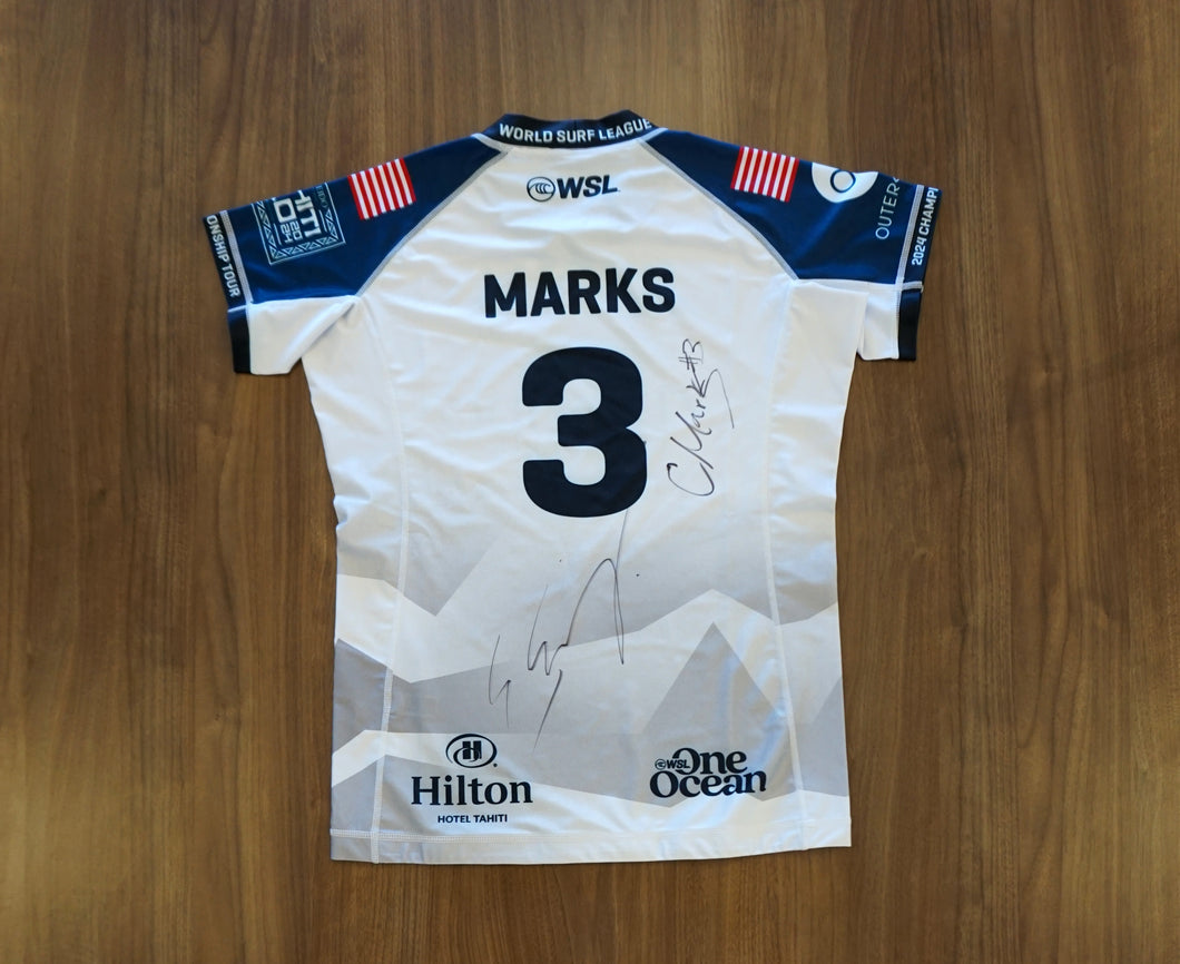 Signed Caroline Marks  Competition  Jersey (2024 Shiseido Tahiti Pro)