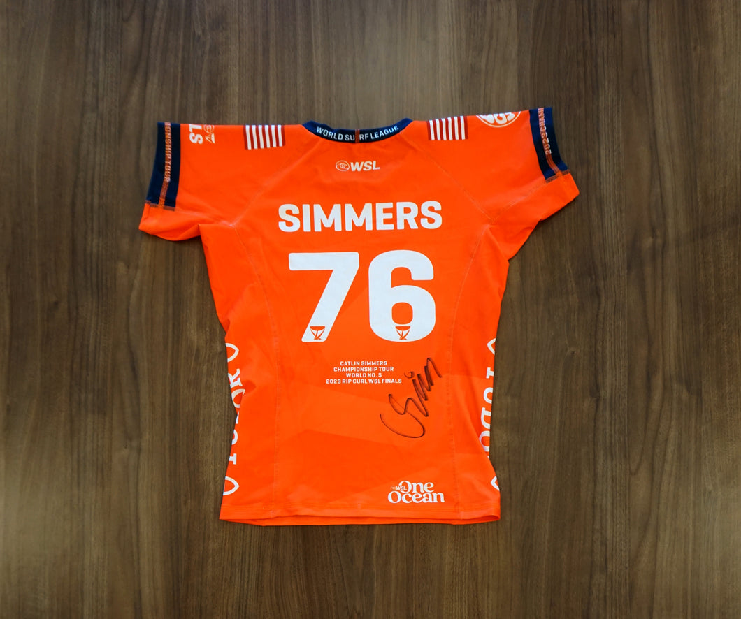 Signed Caitlin Simmers  Competition Jersey (2023 Rip Curl WSL Finals)