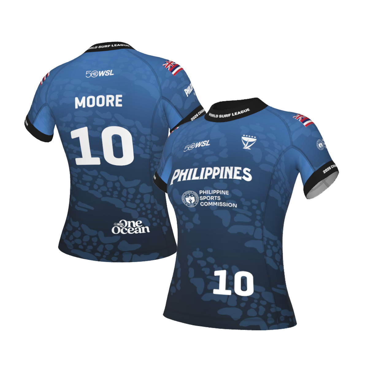 Carissa Moore Official Comp Jersey - 2026 Philippines Pro - Blue