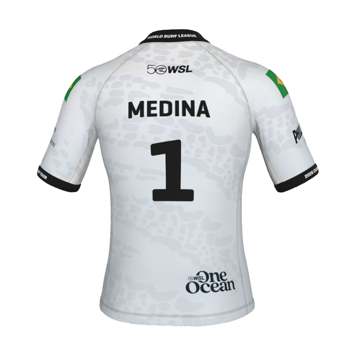 Gabriel Medina Official Comp Jersey - 2026 Philippines Pro - White Back