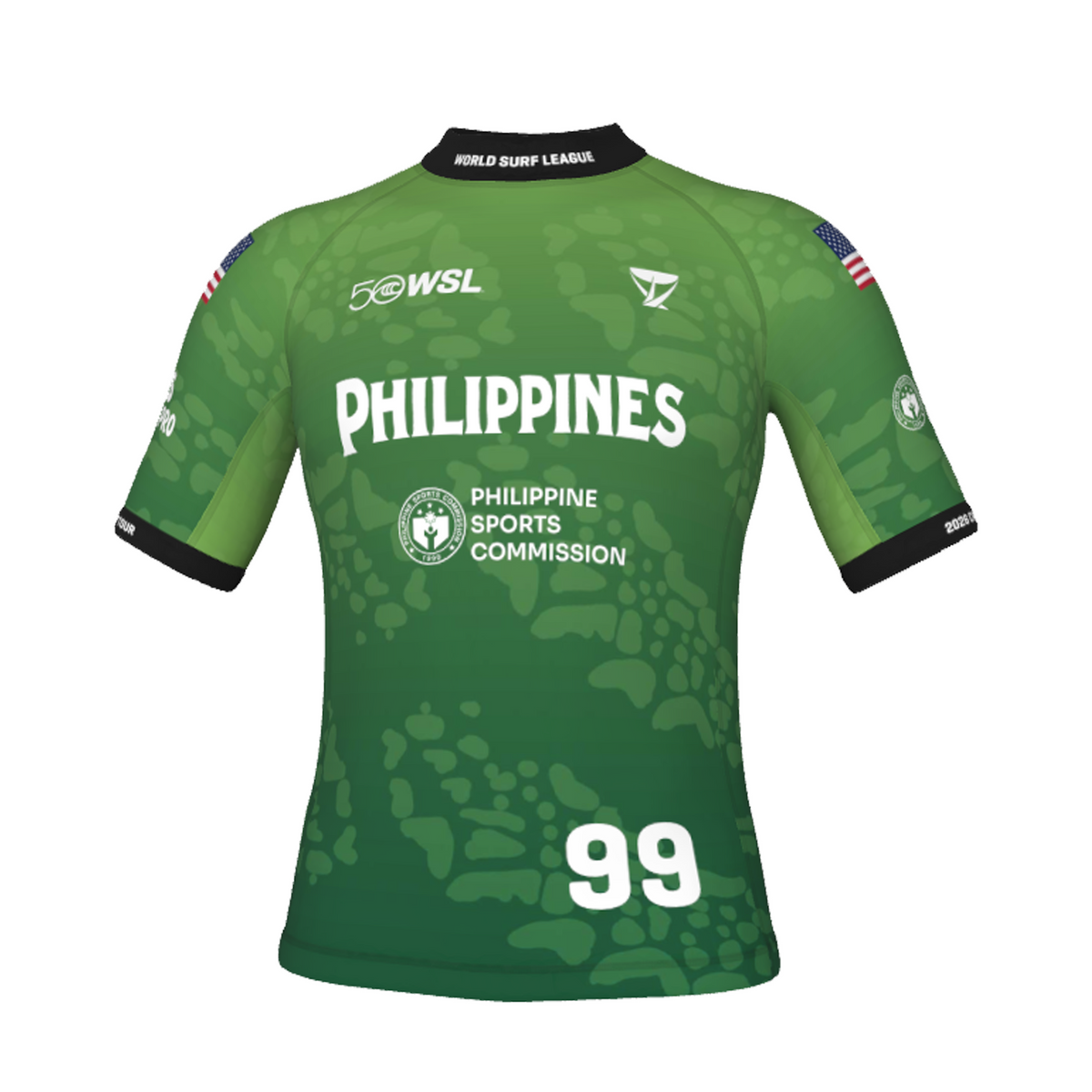Griffin Colapinto Official Comp Jersey - 2026 Philippines Pro - Green Front