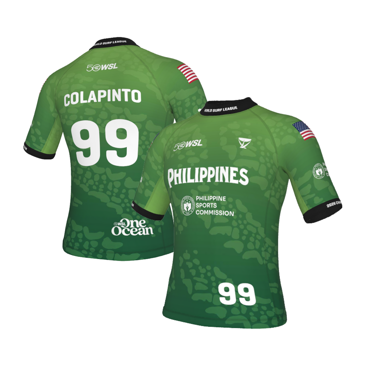 Griffin Colapinto Official Comp Jersey - 2026 Philippines Pro - Green
