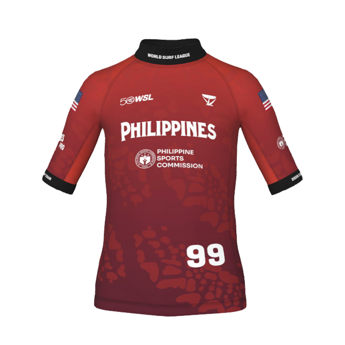 Griffin Colapinto Official Comp Jersey - 2026 Philippines Pro - Youth - Red Front