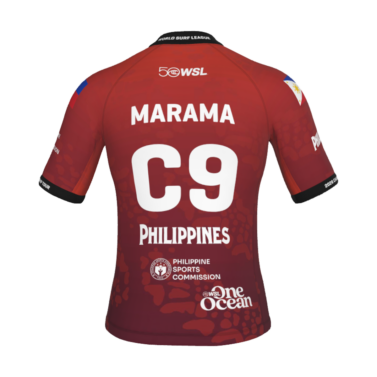 John Mark "Marama" Tokong Official Comp Jersey - 2026 Philippines Pro - Red Back