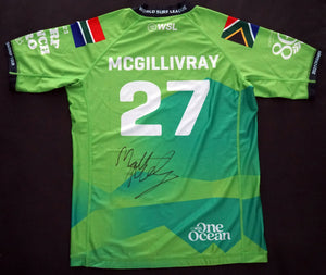 Signed Matthew McGillivray Green Competition Jersey (2023 Surf Ranch Pro)