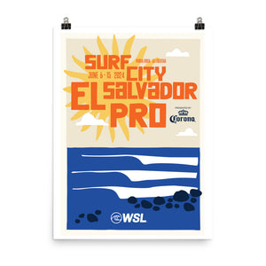 2024 Surf City El Salvador Pro Official Poster