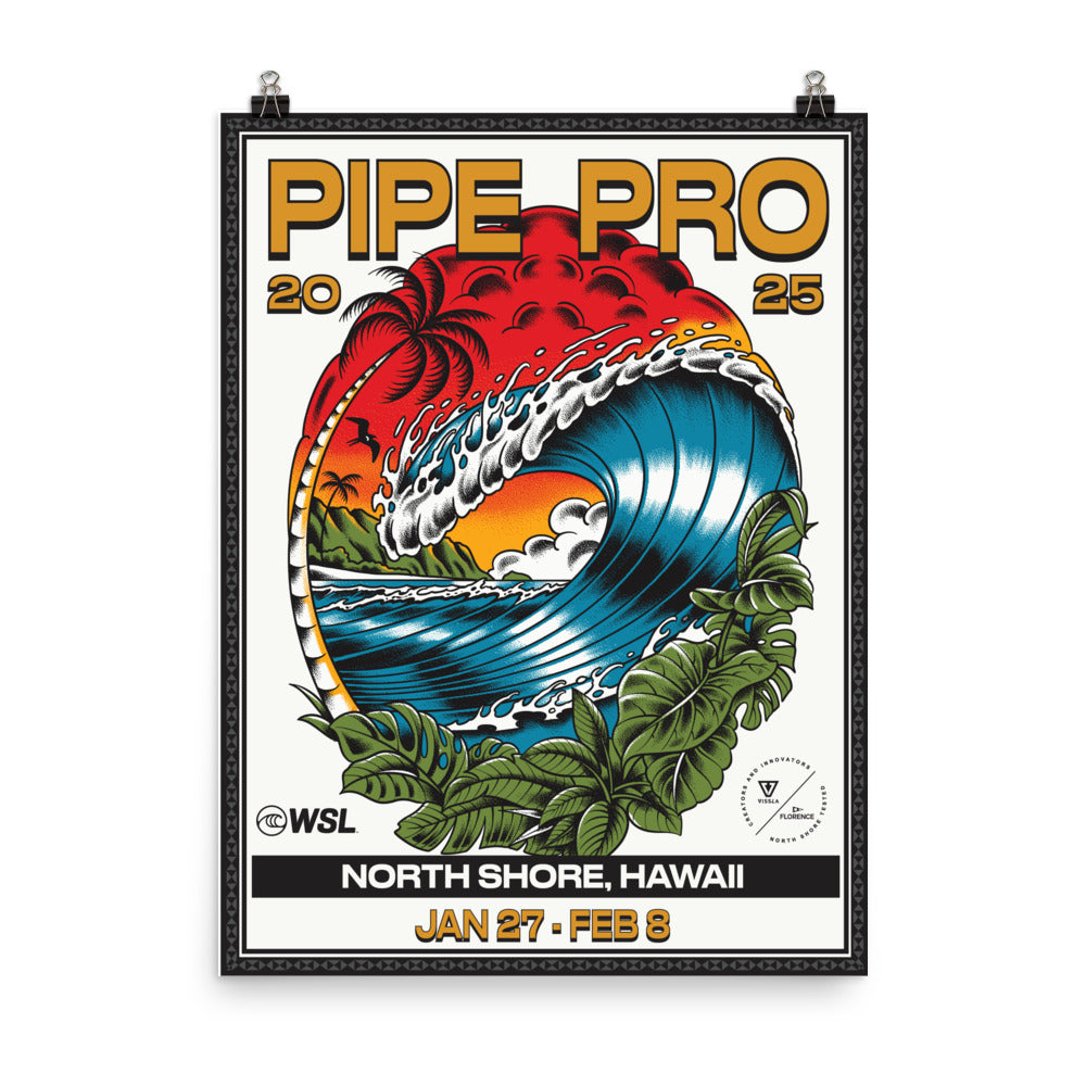 2025 Lexus Pipe Pro Official Poster – World Surf League