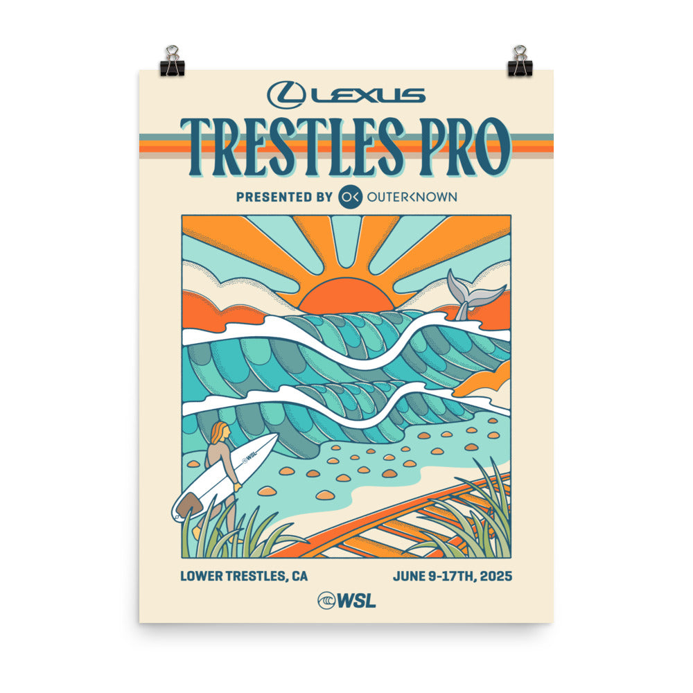 2025 Lexus Trestles Pro Official Poster – World Surf League