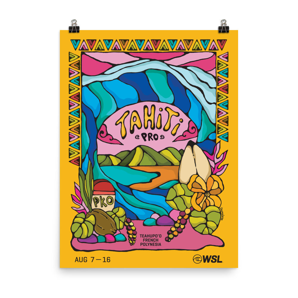 2025 Lexus Tahiti Pro Official Poster – World Surf League