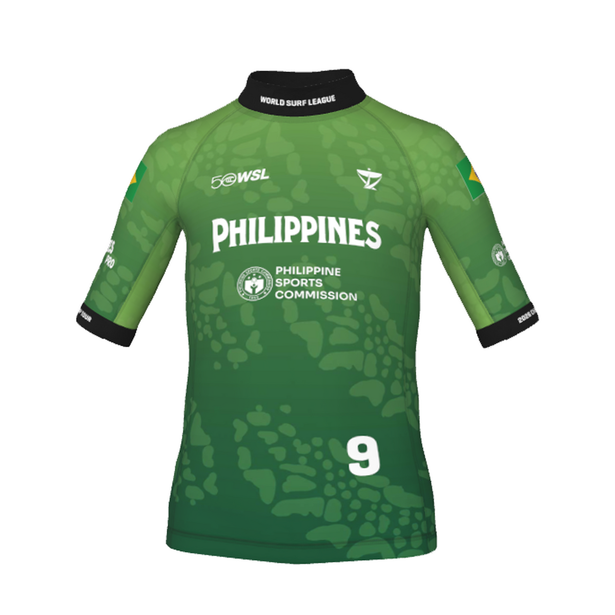 Yago Dora Official Comp Jersey - 2026 Philippines Pro - Youth - Green Front