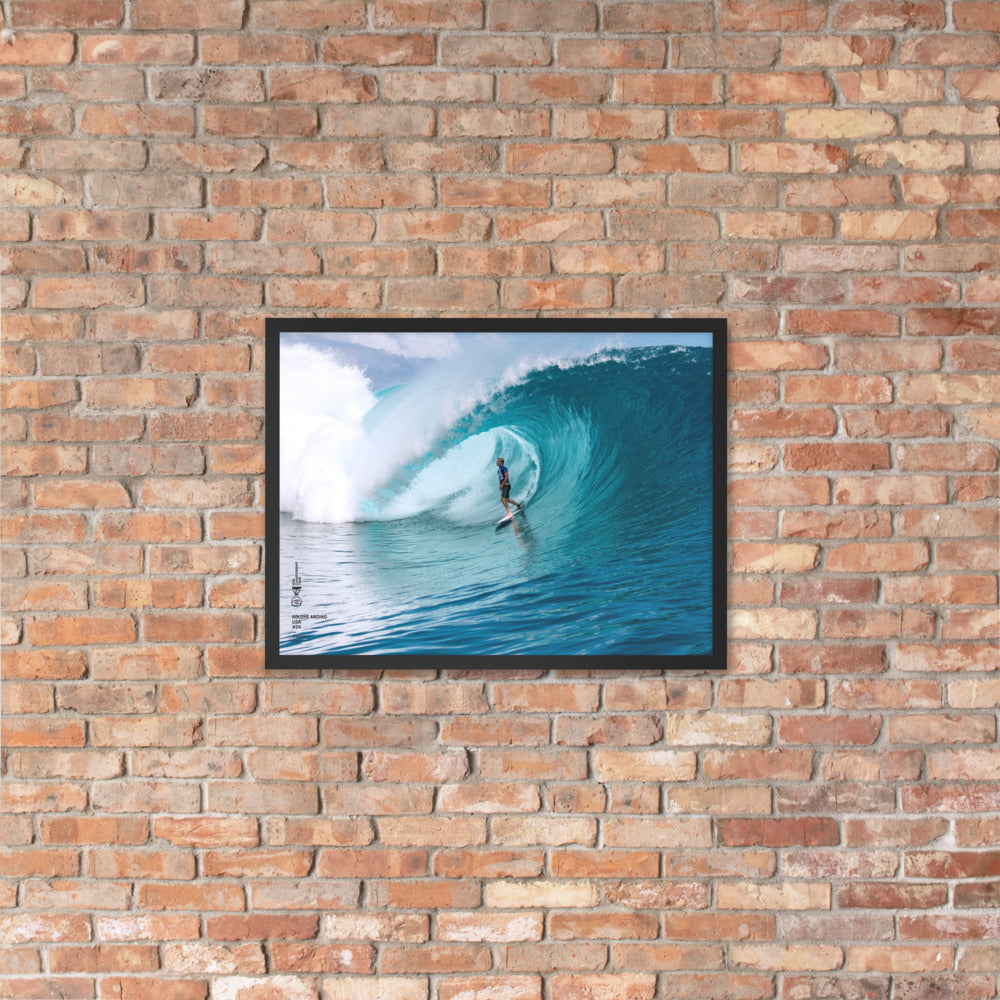 Kolohe Andino Poster (Framed): Tahiti, 2014 – World Surf League