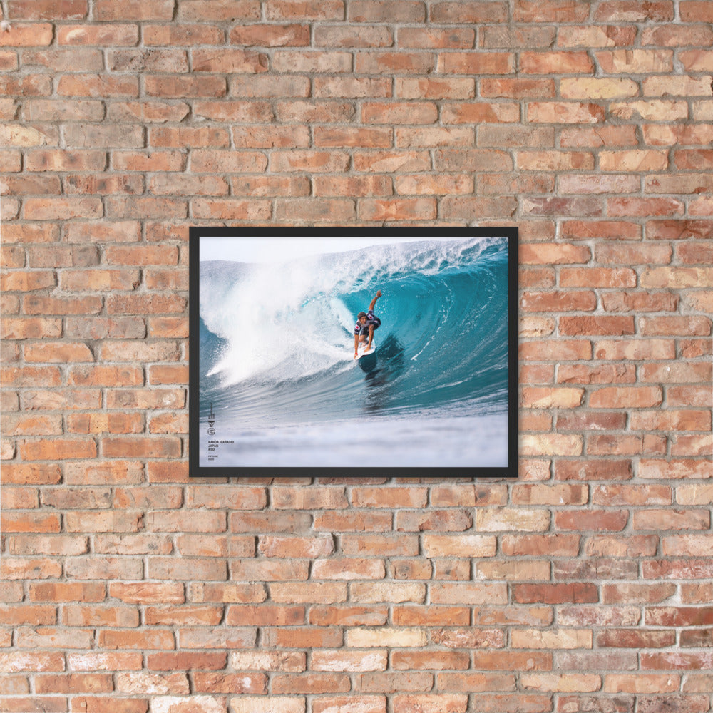五十嵐カノア ポスター (額入り): パイプライン、2020 – World Surf League